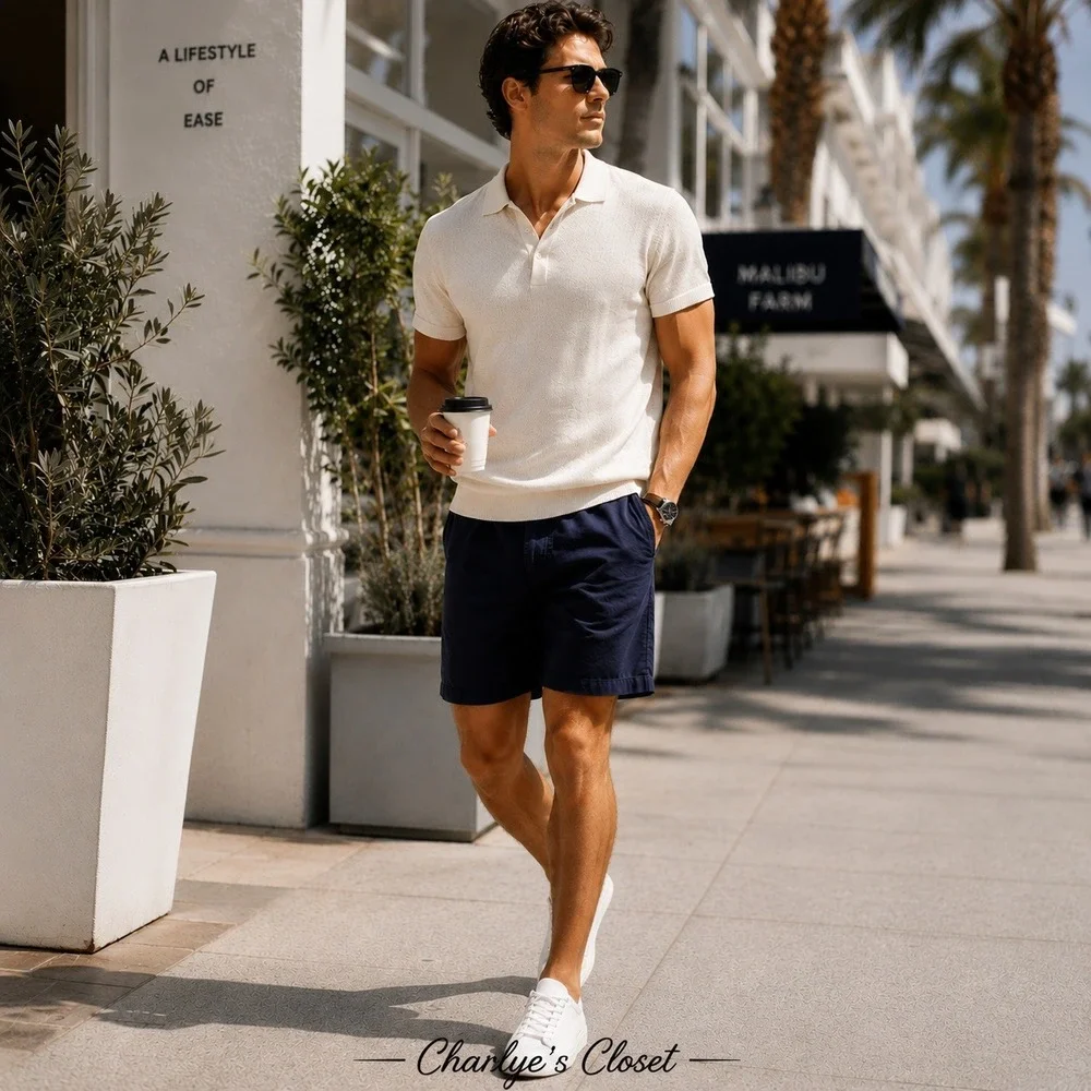 Mens Slim Fit Linen Blend 8